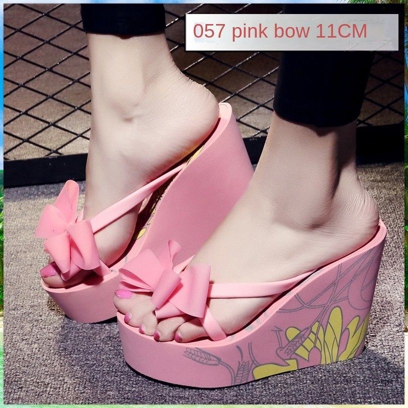 057pink Bow11cm