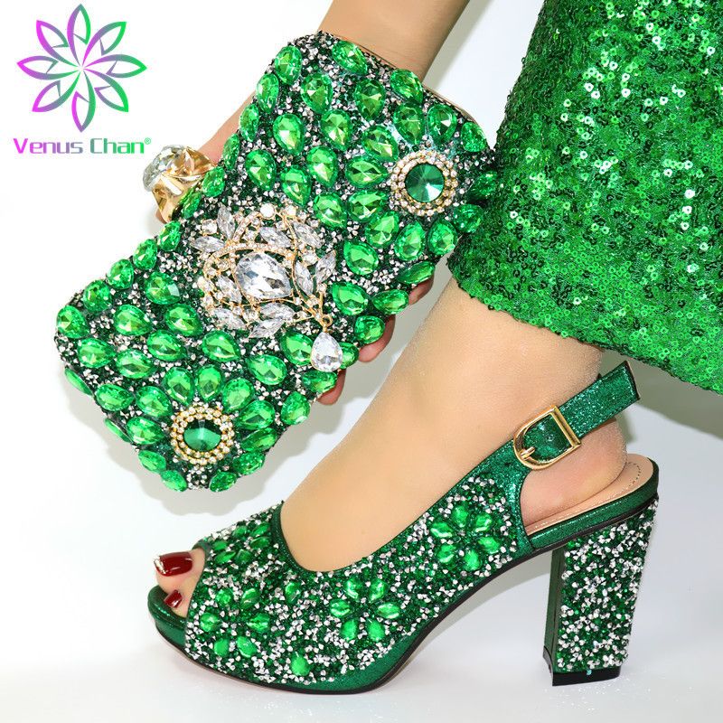 green shoe bag