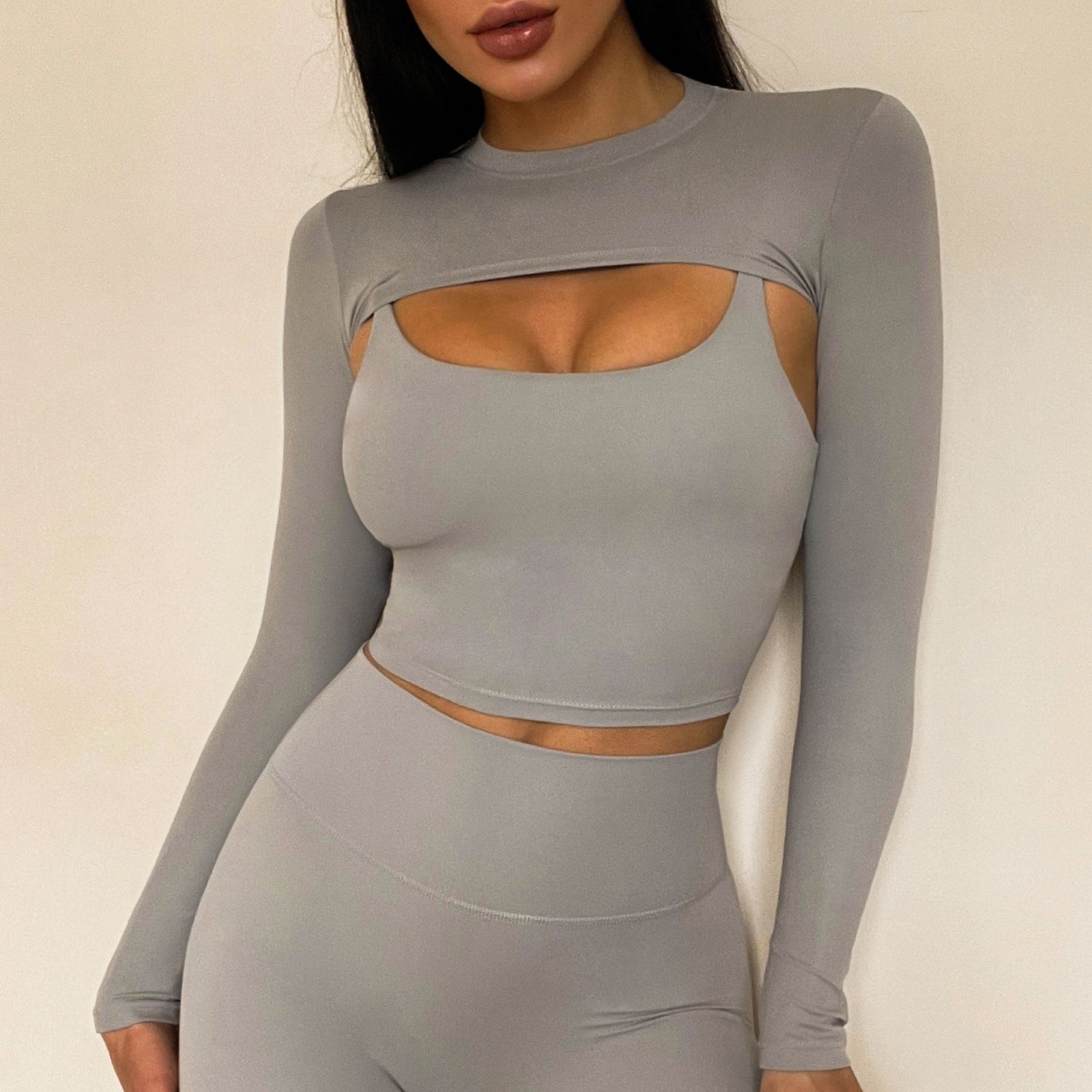 grey long sleeve