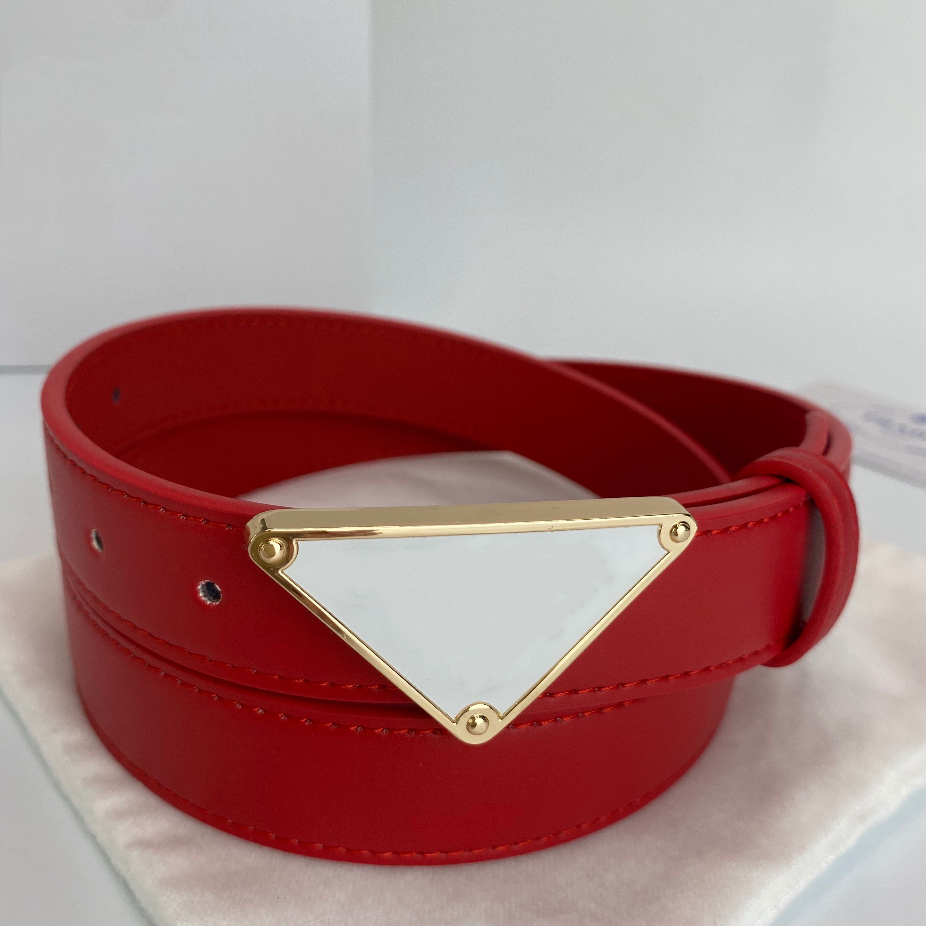 30MM*Red*White Gold Buckle