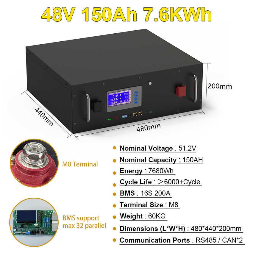 48V 150AH 7KWH