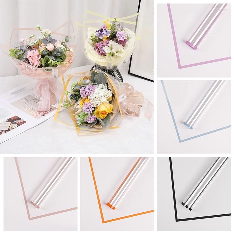 20PCS Translucent Waterproof Paper Flower Bouquet Wrapping DIY Gift Packing