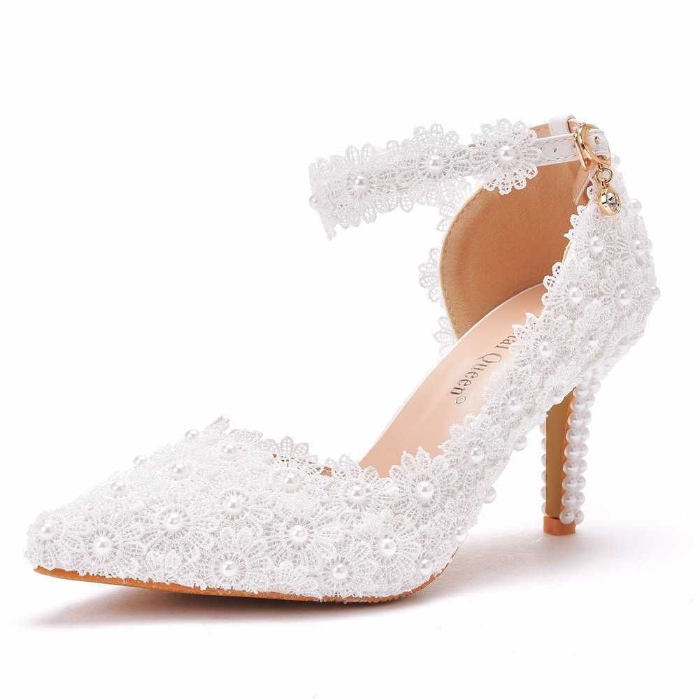 white-2 8cm heels