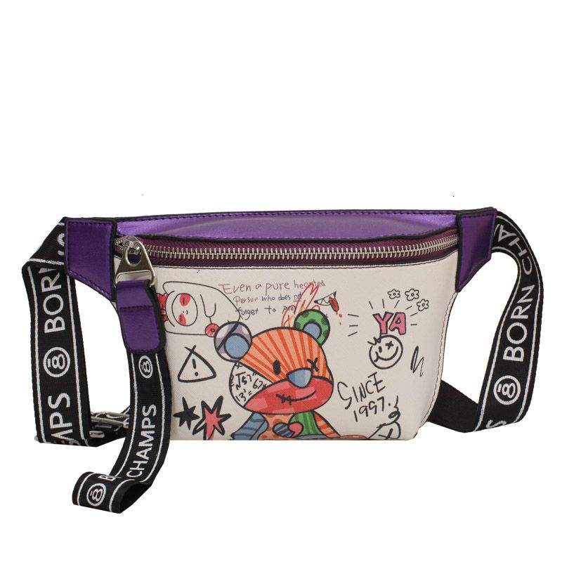 purple waist bag