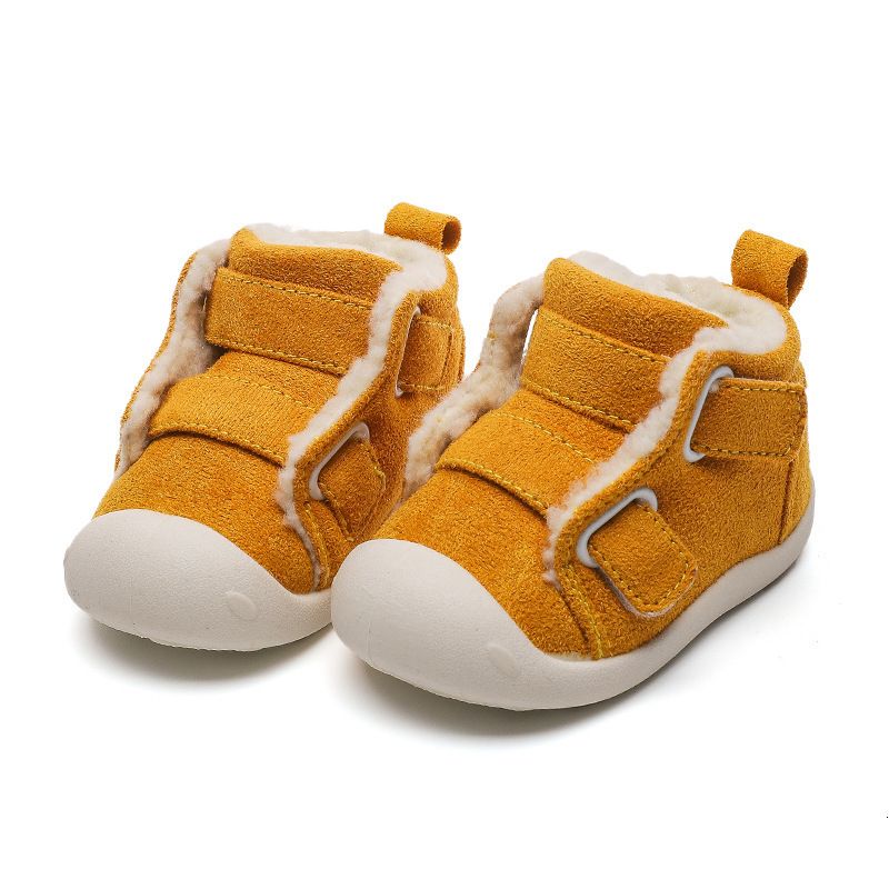 yellow baby shoes