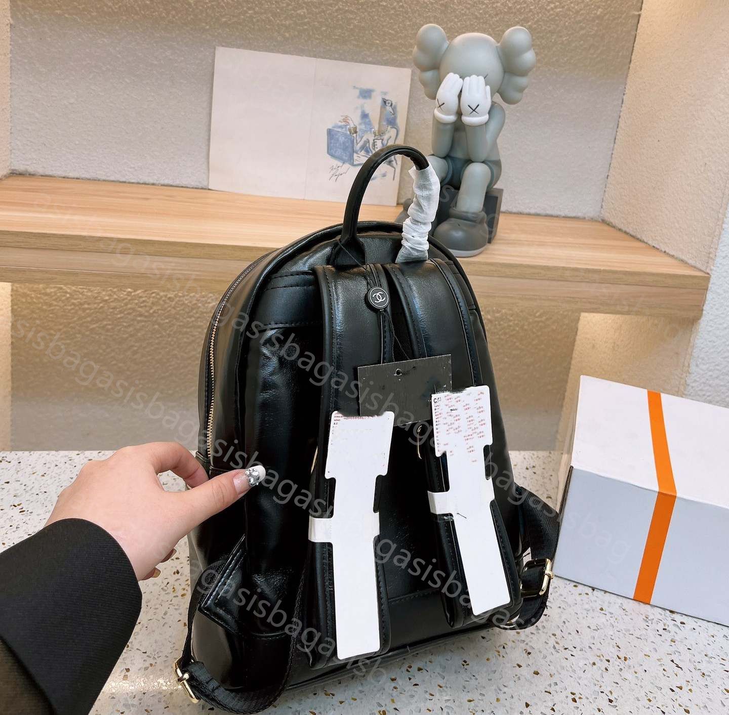 Anniv Coupon Below] CC Backpack Style 2023 Spring Black Women