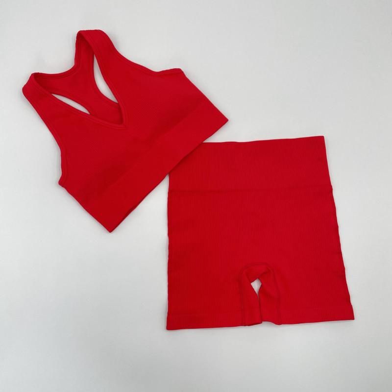 Red Shorts Set