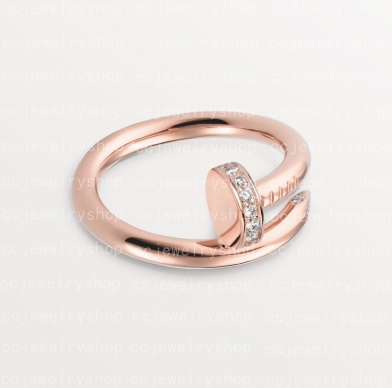 Oro rosa unghie + diamante