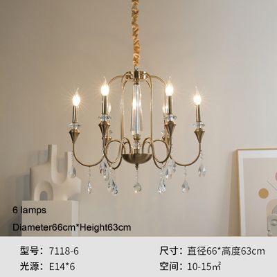 6 lampade diametro66m altezza63 cm