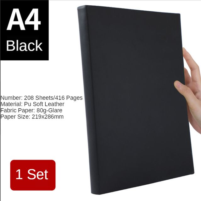 A4 Black Blank