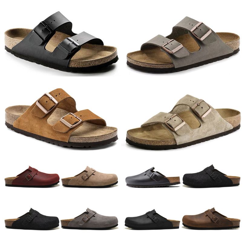 Дизайнерские сандалии Birks Boston Clog Arizona Gizeh Мужчины женщины  летние осень летние тапочки кожа