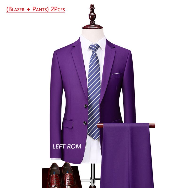 2pces violet foncé