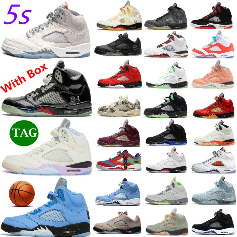 2023 Mens Basketball Shoes Jumpman Retro 5 UNC Aqua Craft 5s DJ Khaled X We  The Bests Sneakers Crimson Bliss Sail Racer Blue Off Fire Red White Green  Bean Dhgate Trainers From