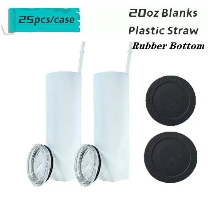 20 oz met plastic rietjesbodem