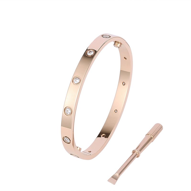 19 cm (Rose Gold with 10 Diamonds)