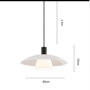 40 cm - enkele kop 18 watt warm licht