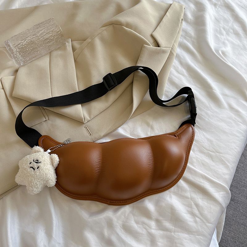 brown waist bag