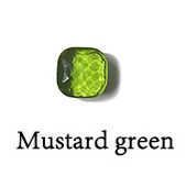 Mustard Green-Rose Gold Plated