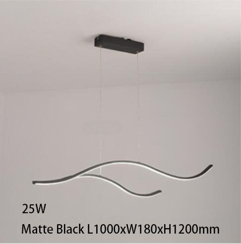 Black 100 cm caldo bianco senza telecomando
