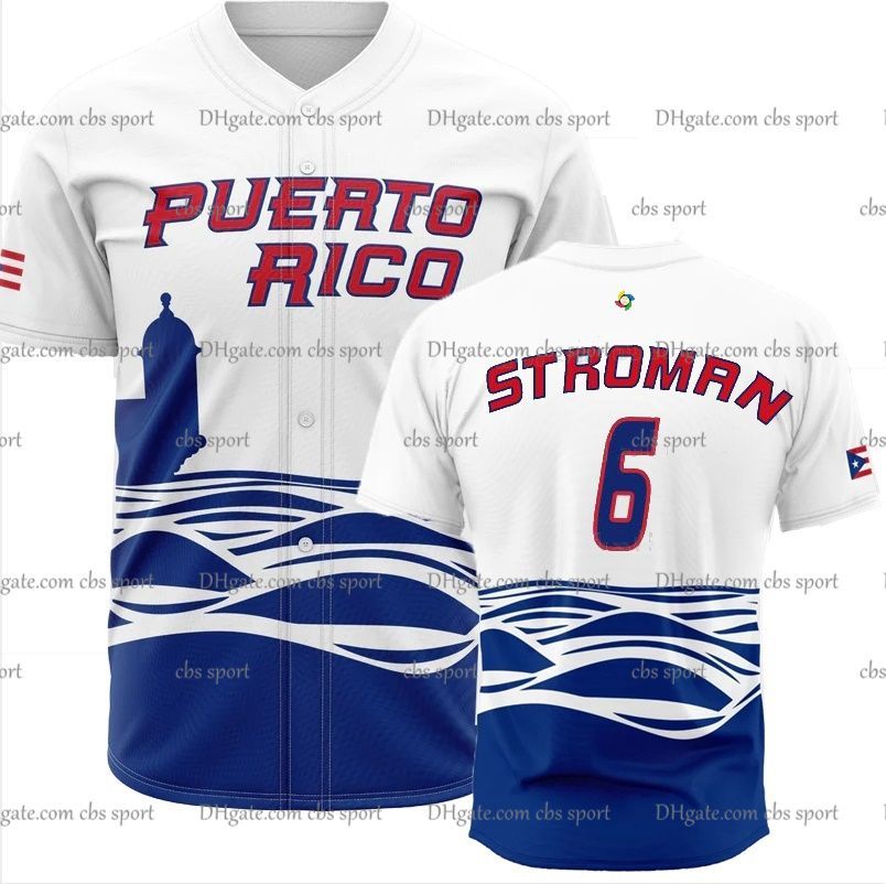 Equipo Personalizado Puerto Rico 2023 WBC WBC Jerseys World Baseball
