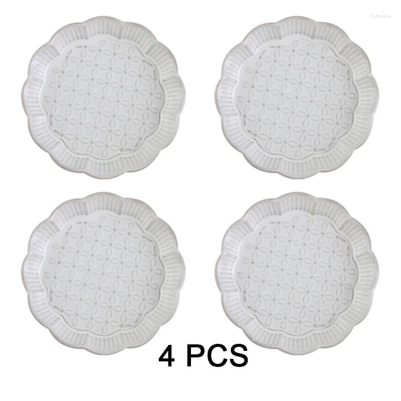 White-4pcs plate