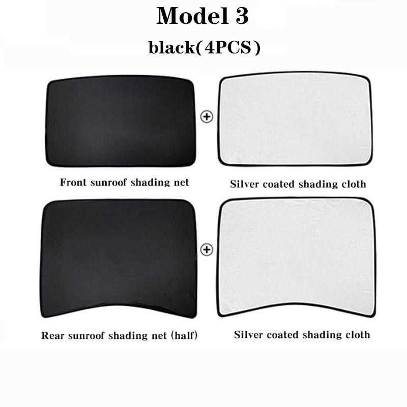 Modèle 3 noir (4pcs)