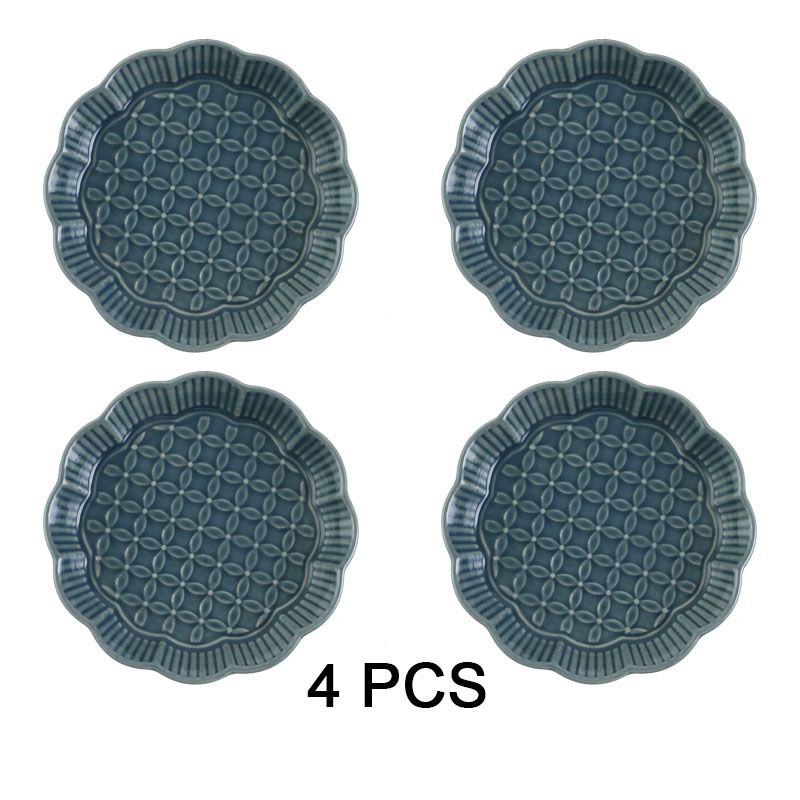 Blue-4pcs plate