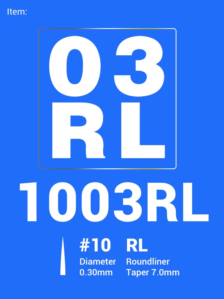 1003rl (0,3 mm) -20 sztuk biały