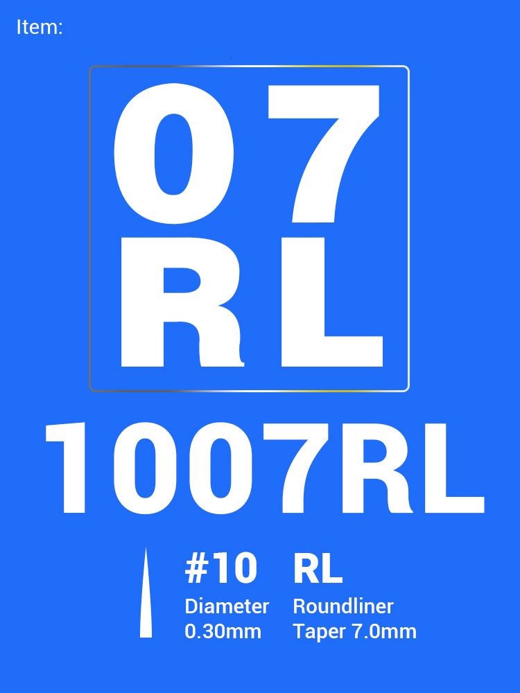 1007rl (0,3 mm) -20 sztuk biały