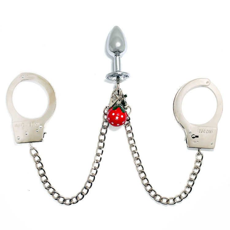 Strawberry Bell Anal Plug + Handcuffs