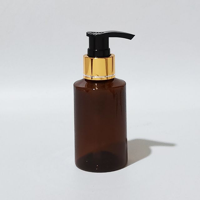 100ml brown gold black plastic