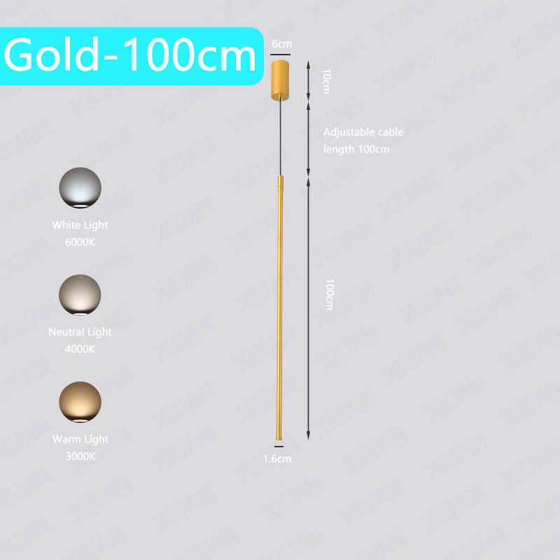 1pcs oro 100 cm 10w