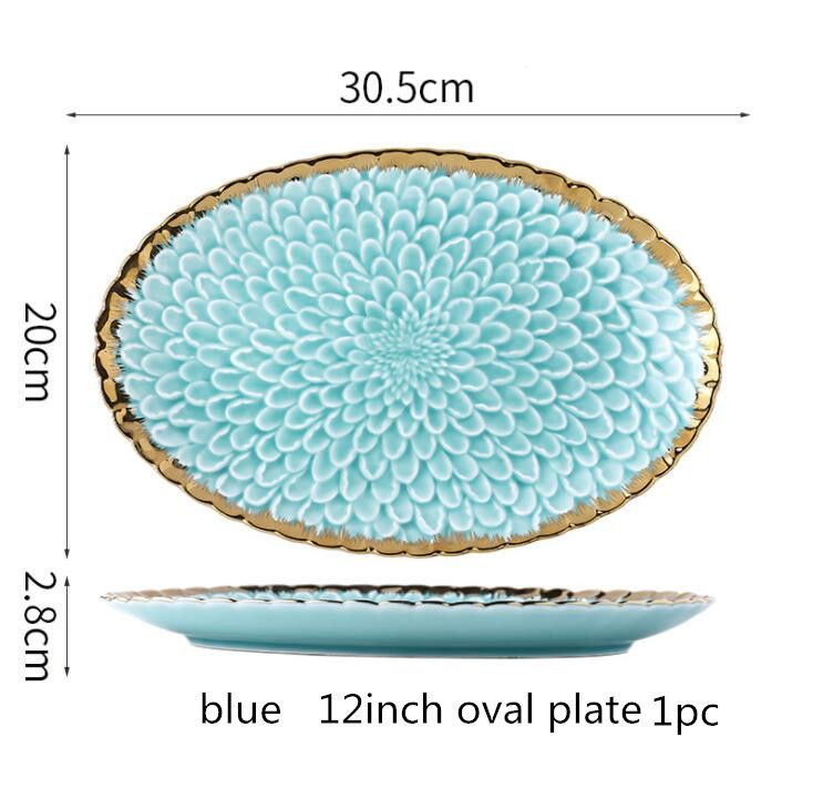 12inch oval plate