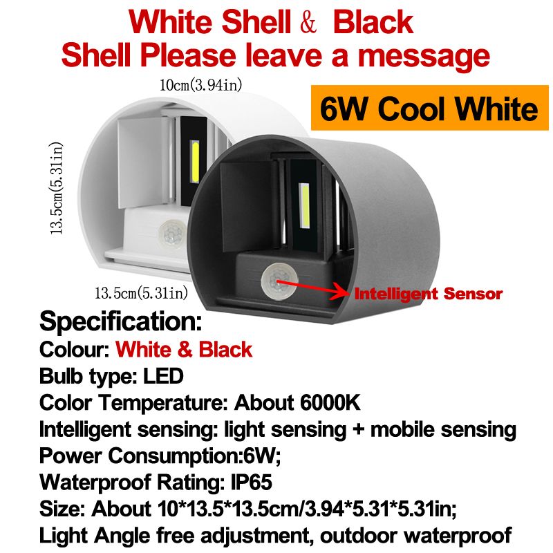 Roound Intelligent Sensor Cool White 6W