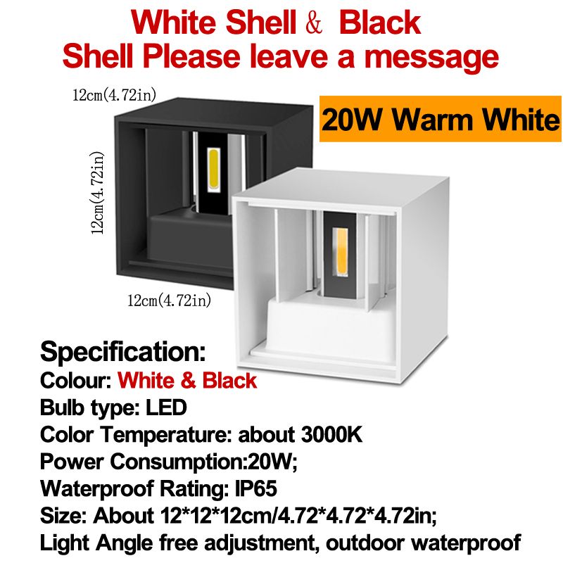 Carr￩ 3000k blanc chaud 20W 4,7 pouces