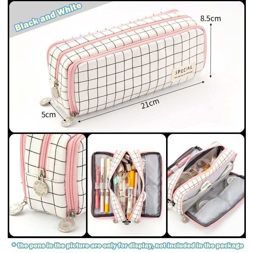 Angoo Double Face Pencil Bag Pen Case Special Macaron Color Dual