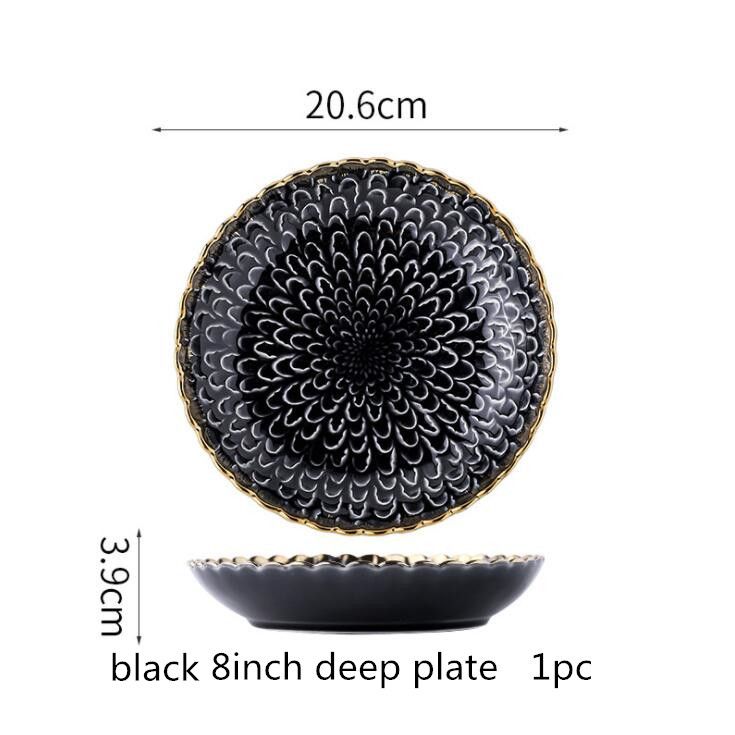 B8inch deep plate