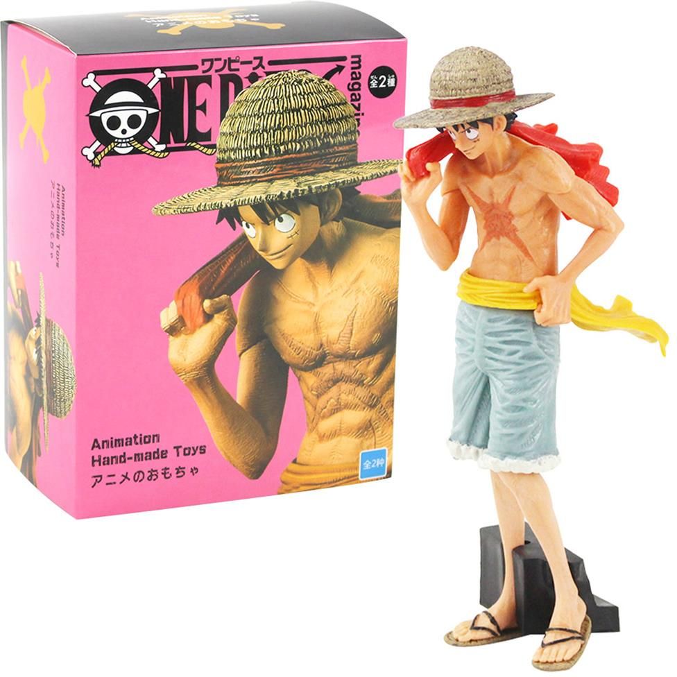 22 cm de anime One Piece Figura la portada de la revista de aniversario D Luffy 22 cm de anime One Piece Figura la portada de la revista de aniversario D Luffy