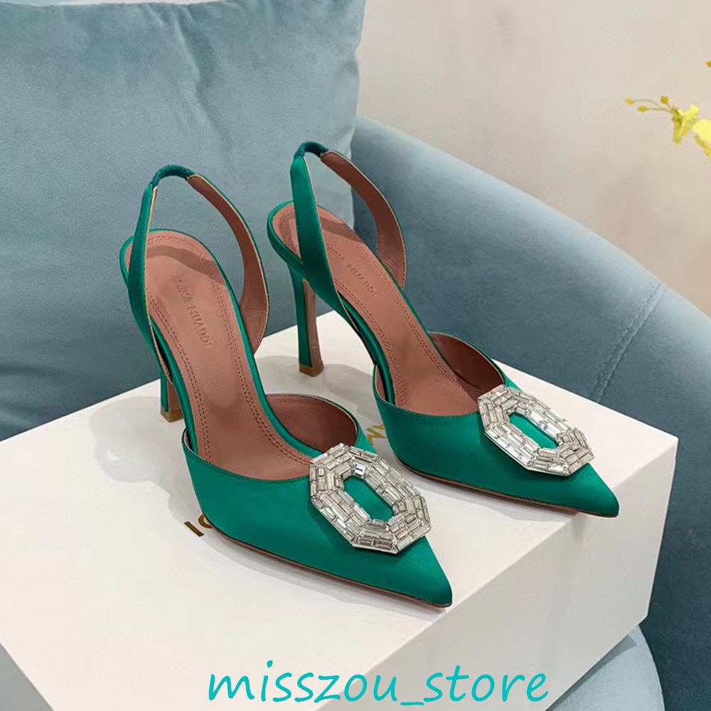 green 8.5 cm heel height