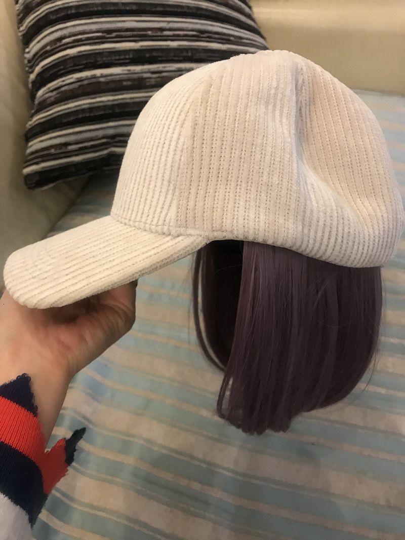 beige h purple hair