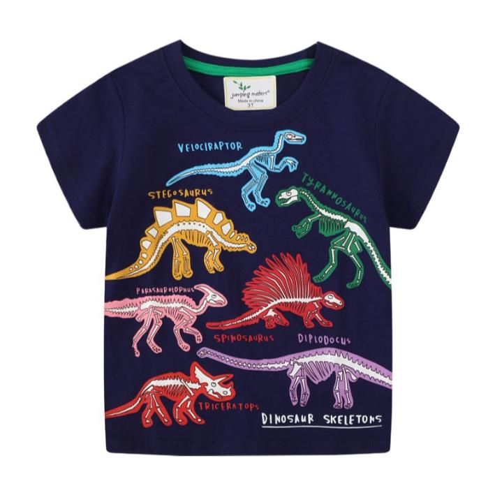 #1 Рубашки Dinosaur Kids T Рубашки