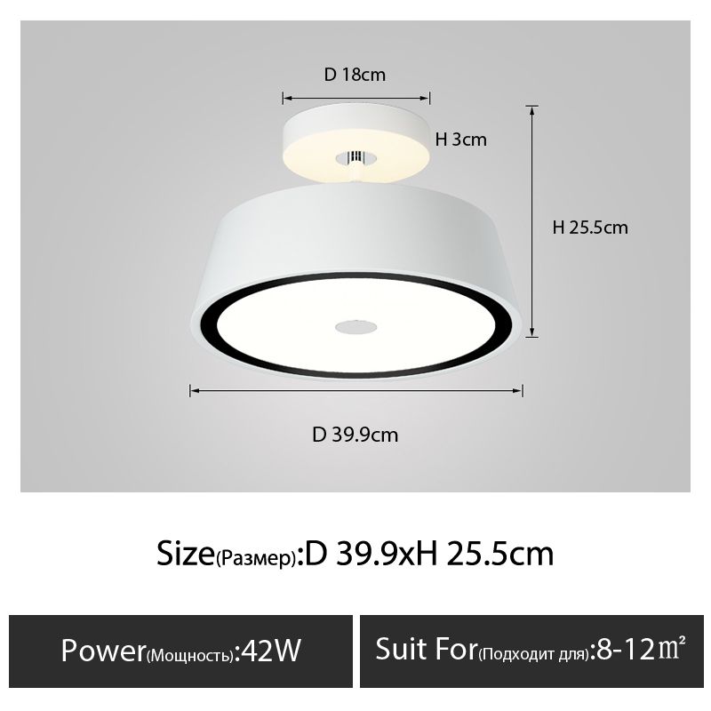 L 40 cm 42W jednokierunkowe światło ciepły biały nie