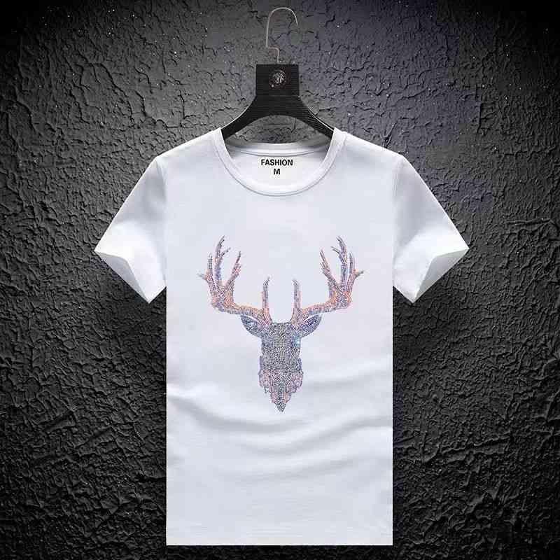 Golden Deer Head White