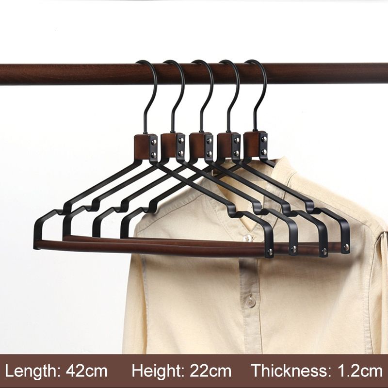 Top Hanger noir-5pcs