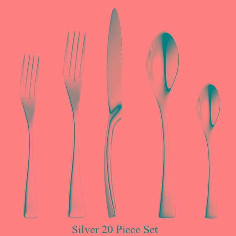 Silver20pcs Imposta a