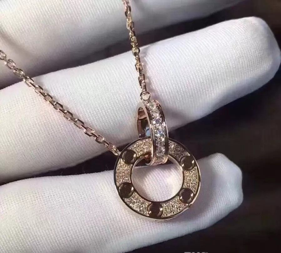 Rose Gold Necklawith Box