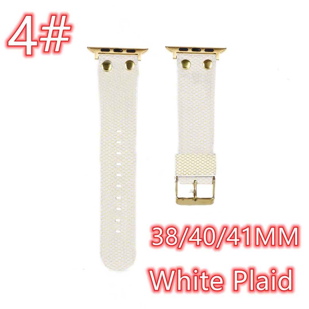 #4 [V] Lettera 38/40/41mm Plaid bianco