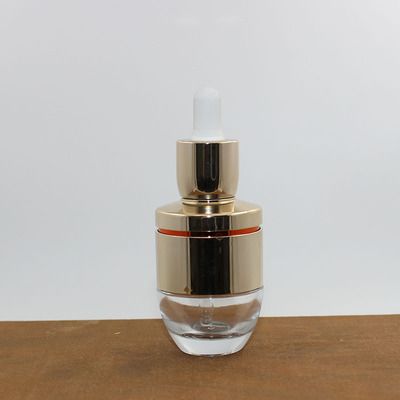 30ml Gold White Top glass