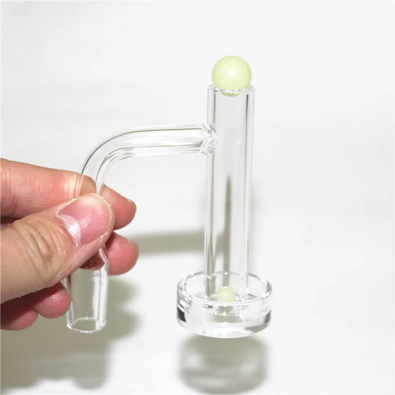 quartz nail + glass marble