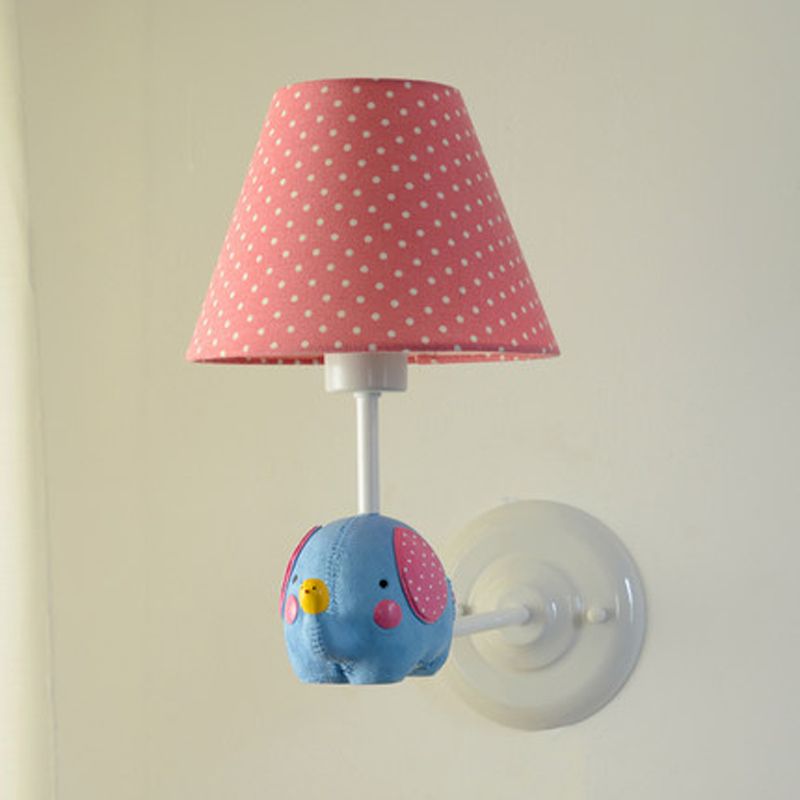 lampe bleue nuance rouge